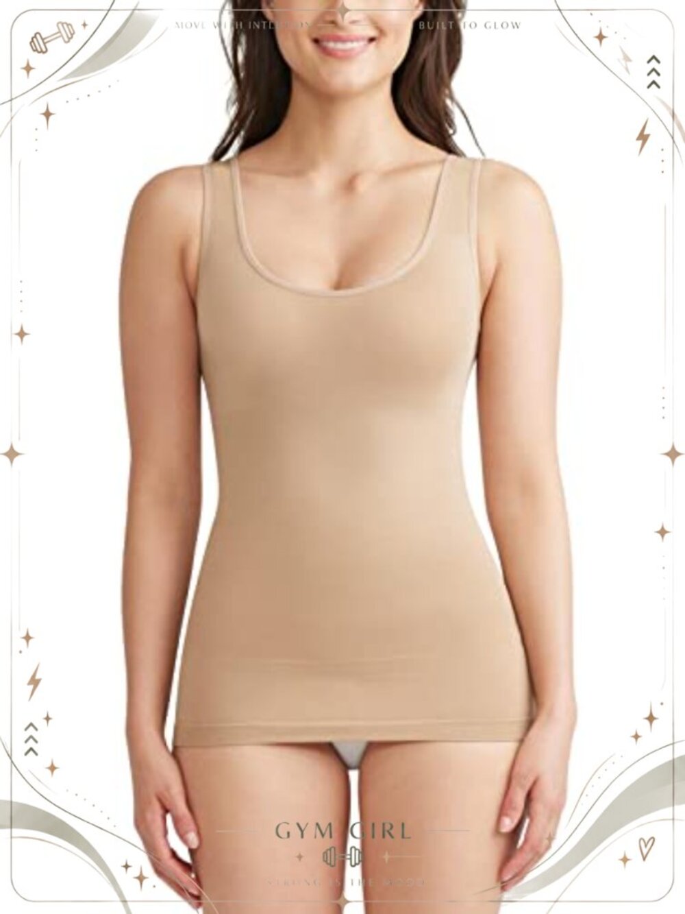 Seamless Firm Compression Shaping Tank Top Cami Shapewear